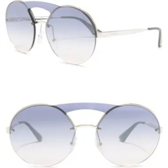 PRADA 36MM Mirrored Round Sunglasses - Picture 1 of 11
